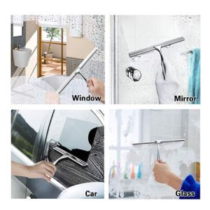 Chrom Shower Glass Cleaner Squeegee Mirror Wiper