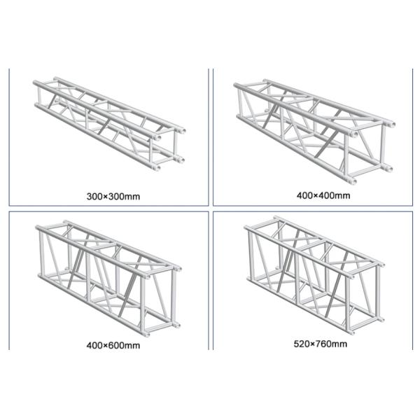 Aluminum Stage Lighting Trusses , Easy To Install Outdoor Performance Aluminum Trusses