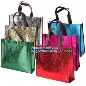 China Promotional Cheap Customized Foldable Eco Fabric Tote Non-woven Shopping Bag, Recyclable PP Non Woven Bags, bagplastics on sale