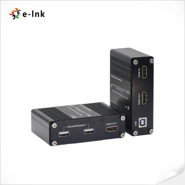 Buy 4K 60Hz HDMI 2.0 KVM USB over Fiber Extender OM3/4 Multi-mode Fiber 300 Meters at wholesale prices
