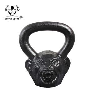 Crossfit Powder Painting Cast Iron Skull Kettlebell / Competition Power Training