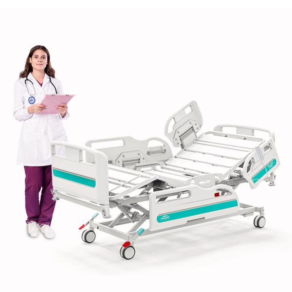 Factory Metal Multifunction Folding Medical Furniture Icu Patient Nursing Adjustable Electric Hospital Bed With Casters
