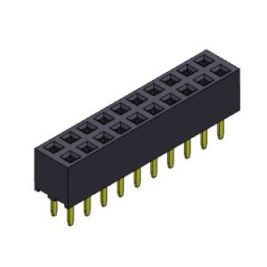 Female Header Connector 2.00mm Dual Row Dip TYPE 2*2PIN To 2*40PIN H=4.00mm