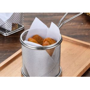 Customized 316 Stainless Steel Wire Mesh Baskets / Square Fry Basket