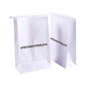 Biodegradable 75 Gsm PE Coated Paper Air Sickness Bag For Vomiting