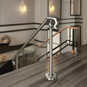 Elegant Round Stainless Steel Handrails for Luxury Interiors