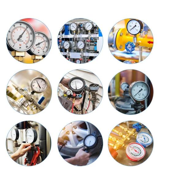 Brass Movement Oxygen Concentrator Spare Parts Pressure Gauge Low Pressure