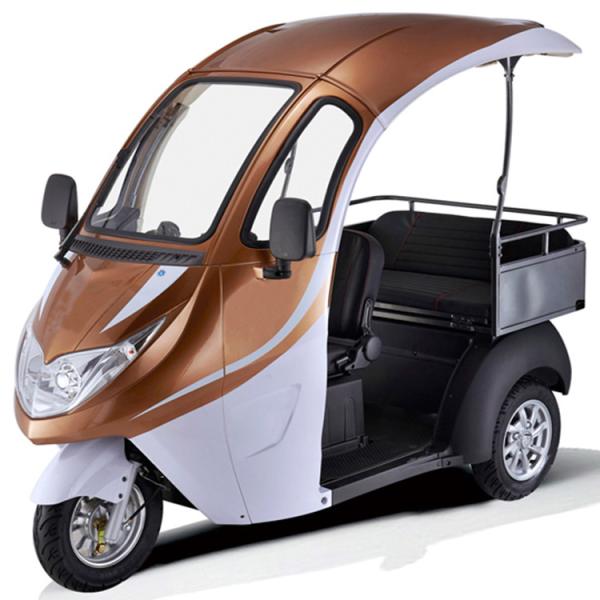 Buy 3 Seater Motorized Tricycles Adjustable Driving With Passenger Seat at wholesale prices