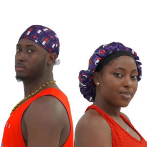 Custom Logo Silk Velvet Durag And Bonnet Set