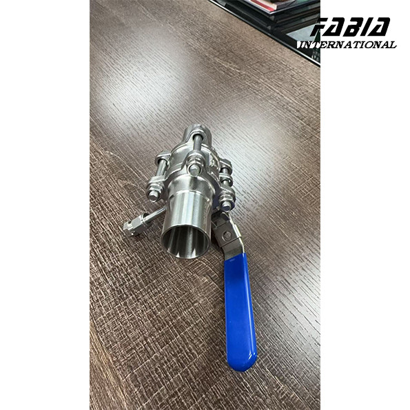 High Temperature Resistant Three Piece Ball Valve With Purge Port And Lever