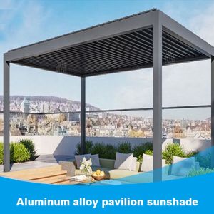 Patio Flipping Louver Pavilion Garden Villa Upscale Awning Aluminum Alloy