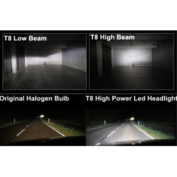 12000LM 6500K T8 Limileds -Zens LED Car Headlights H4 for Car Driving Light