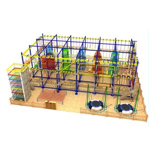 Children'S Indoor High Ropes Course Park Equipment