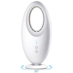 English Operating Language Portable and Rechargeable USB Bladeless Desk Fan for