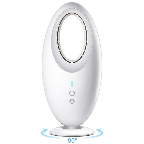 English Operating Language Portable and Rechargeable USB Bladeless Desk Fan for