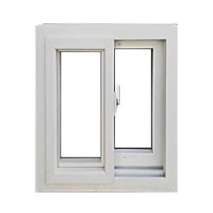 Double Tempered Glasses PVC Sliding Windows Customized Folding Upvc Windows