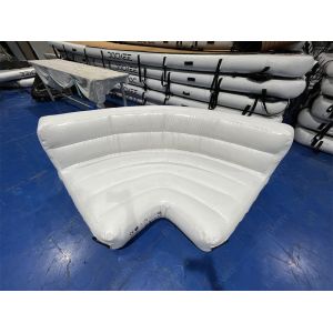 Commercial Grade PVC Water Sports Inflatable Swim Floating Island White