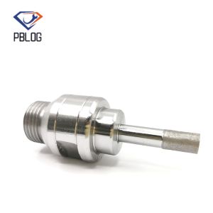Customization glass hole saw Threaded Solid Sintered Diamond drill Bits
