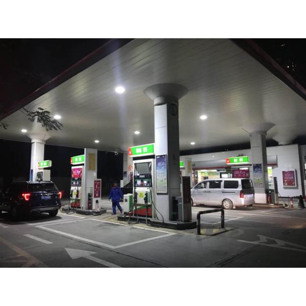 100-240vac LED Canopy Lights 100w 150w 200w IP66 IK10 Surface Mounted Installation