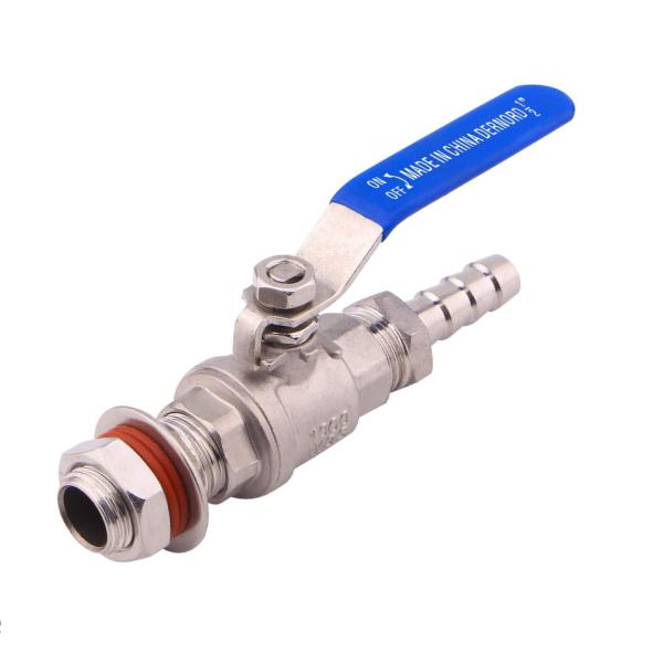 Buy NPT 1/2 Weldless Bulkhead Ball Valve Kit for Home Brewing Kettle Customized Support at wholesale prices