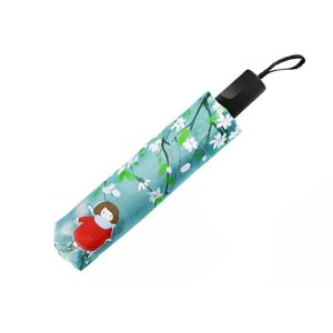 21 Inch Automatic Travel Umbrella Small Fresh Men And Women Double Fold Umbrella