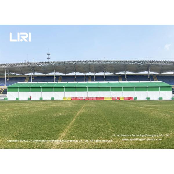 Big Aluminum Event Tent With Green And White PVC For Basketball Sport Field