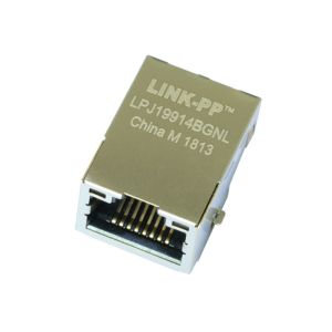 Quality JSFU13160304 Surface Mount SMT RJ45 Connector 10/100Mbps With LED LPJ19914BGNL for sale