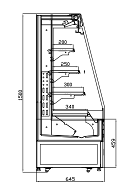 OPEN FRESH-KEEPING DISPLAY CABINET