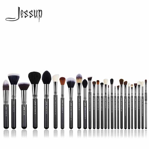 Buy Jessup 27pcs Professional Makeup Brush Kit Copper Ferrule Synthetic Hair at wholesale prices