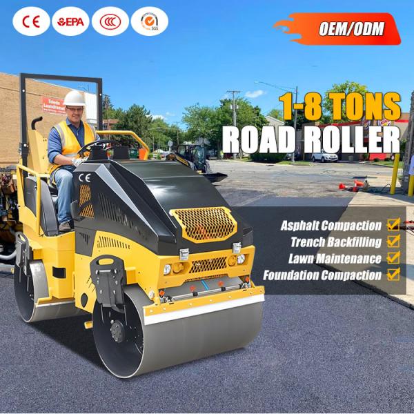 Factory Supply Ride on 3000kg Vibratory Compactor Mini Road Roller Asphalt Compactor Roller for Road Construction