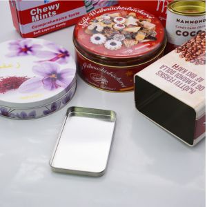 0.35mm Thickness Metal Tin Box For Biscuit Packing