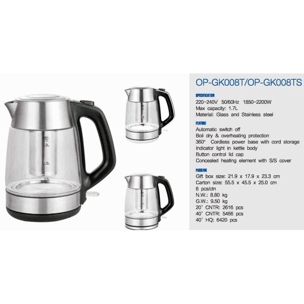 Smart App-Controlled Electric Glass Kettle for 220V/110V Fast Water Boiling