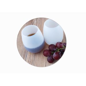 Unbreakable Silicone Wine Glasses / Portable Stemless Wine Glass Shatterproof