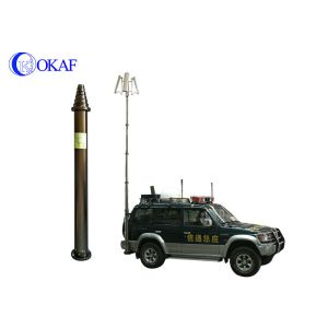 High Strength Aluminum Alloy Telescopic Mast Pole Pneumatic Antenna Pole
