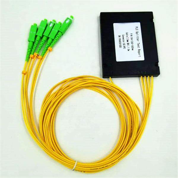 Buy FTTH  ABS BOX modle  1 8 plc splitter with PC /FC/ SC /ST /LC /APC connectors and fc apc plc splitter at wholesale prices