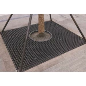 Environment Friendly Tree Roots FRP Grating Panels For Fixing Soil And Reducing