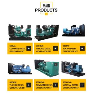 500KW Weichai Diesel Generator Set for School Backup Emergency Power Control