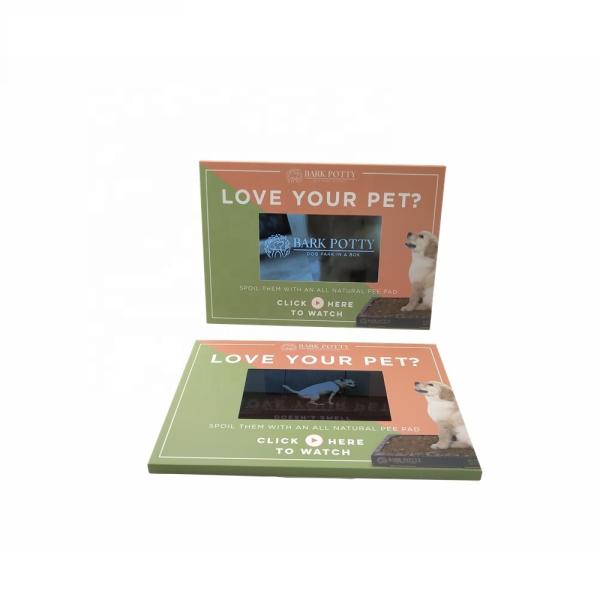 Buy China Manufactures Digital Brochure Holder Custom Good Gift Video Card Lcd 4.3 at wholesale prices
