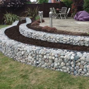 Heavy Duty Galvanized Gabion Wall Planting with 3-6 mm Wire Diameter and 50x50