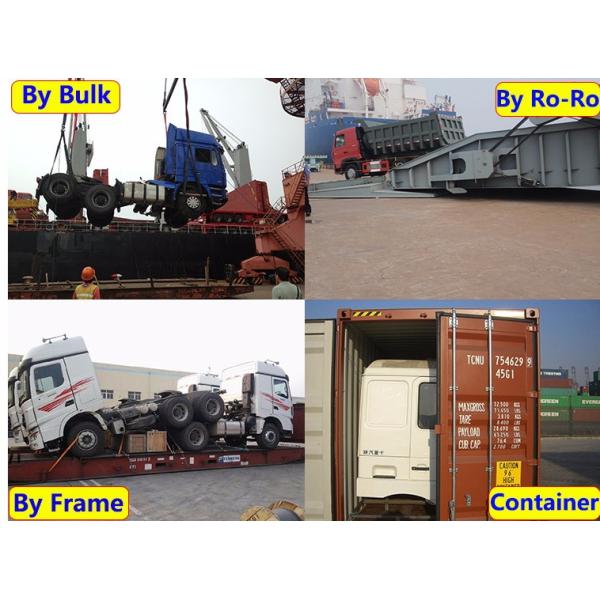 White /red Color Light Duty Commercial Trucks / Sinotruk 5 - 8T Light Cargo Truck Sidewall Box