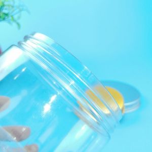 Kitchen Countertop 400ML Plastic Screw Cap Jars Shrink Wrap Logo