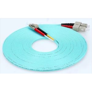 OM3 Aqua Green Duplex Multimode CATV Patch Cord Jumper