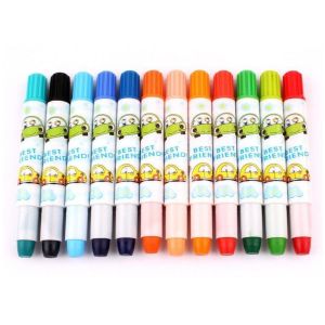 Quality 24 Colors Eco-friendly fancy Non-toxic wax crayon set/ Cheaper 24 colors rotating body crayon for children for sale