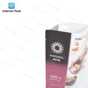 Polyester Material Gusset Packaging Bag Reusable For Snack Nut