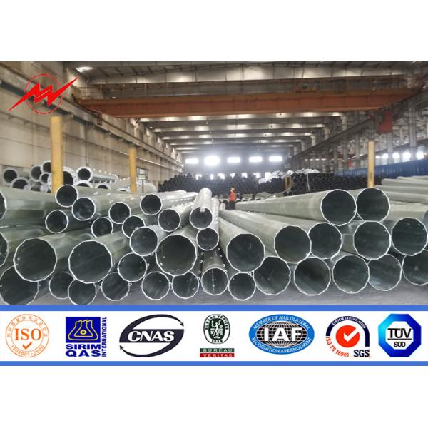 Buy S500MC Curved 9M Galvanized Folding Street Light Poles With Minimium 3mm Thickness at wholesale prices