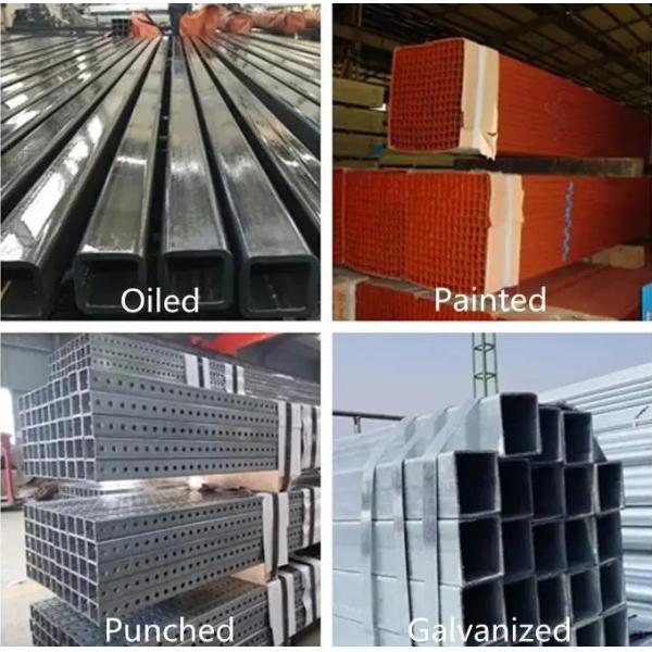 ASTM A179 A106 Hollow Structural Steel 40x40 Mild Steel GI Square Tube