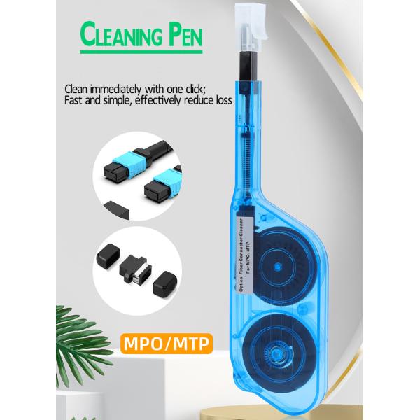12 Fiber Tool Kits MPO MTP Cleaner One Click Optical Fiber Connector Cleaner 600 Times