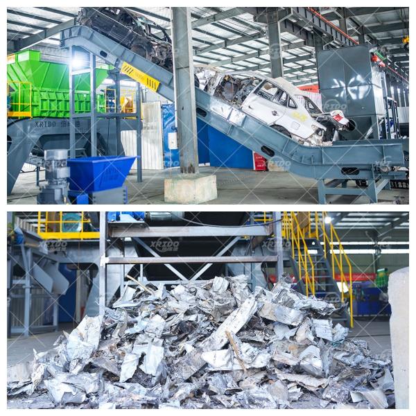 Metal Recycling Plant Automobile Shell Steel Plate Shredder Aluminum Alloy