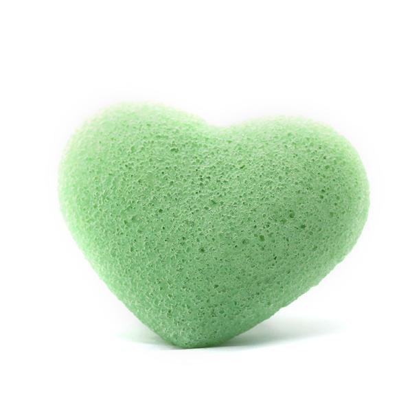 Buy Heart Konjac Facial Sponge Wet Bamboo Face Sponge Non Toxic at wholesale prices