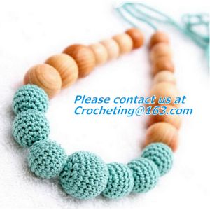Rainbow Crochet necklace, cotton Nursing necklace Fashion Accessory, crochet,